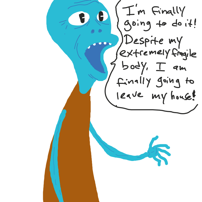 Drawing in The Life and Times of Mr. Fragile by BigShoeStudio