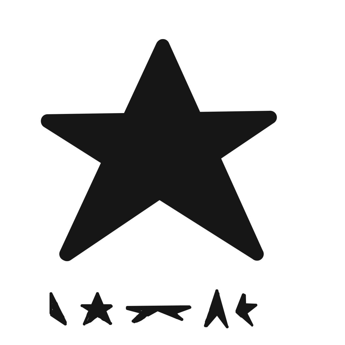 David Bowie - Blackstar ★ - Online Drawing Game Comic Strip Panel by CherryFlavored