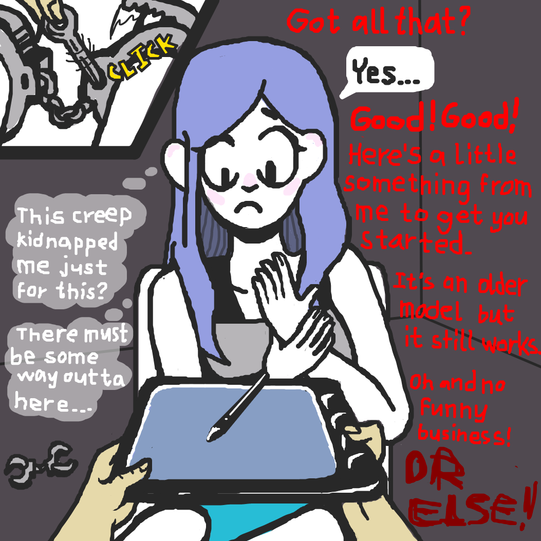 Drawing in The kidnapped girl not saved. 2 by SeanTrunks