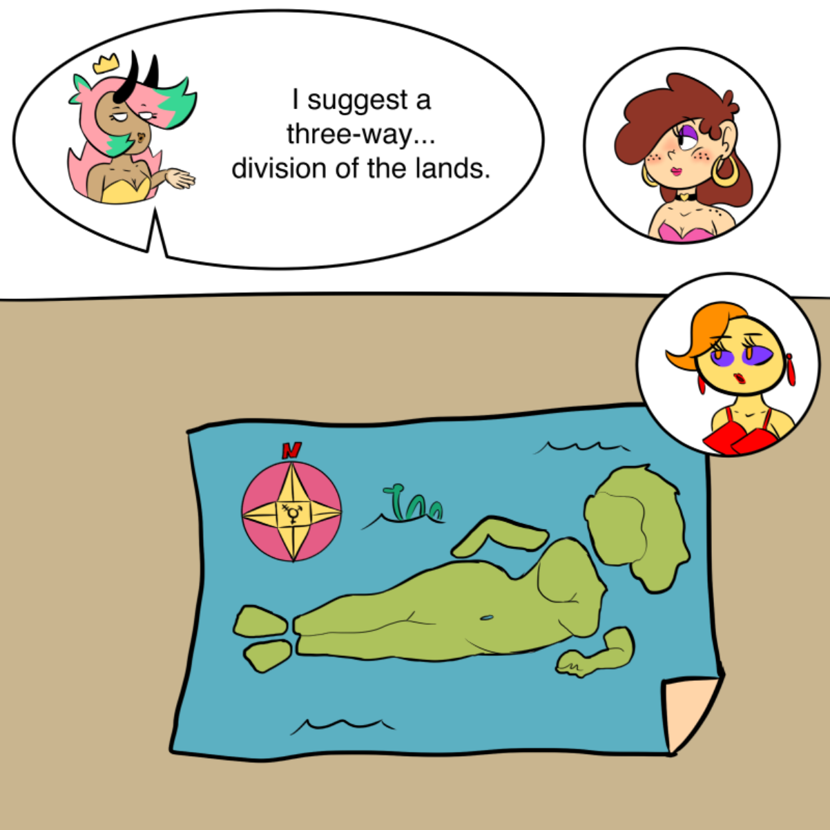  - Online Drawing Game Comic Strip Panel by CherryFlavored