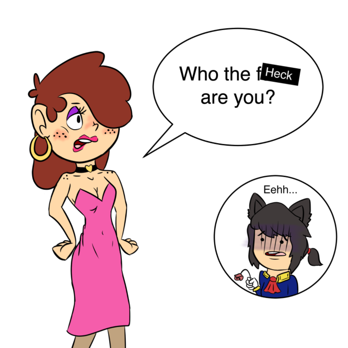 She's not so easily swayed by the likes of men. - Online Drawing Game Comic Strip Panel by CherryFlavored
