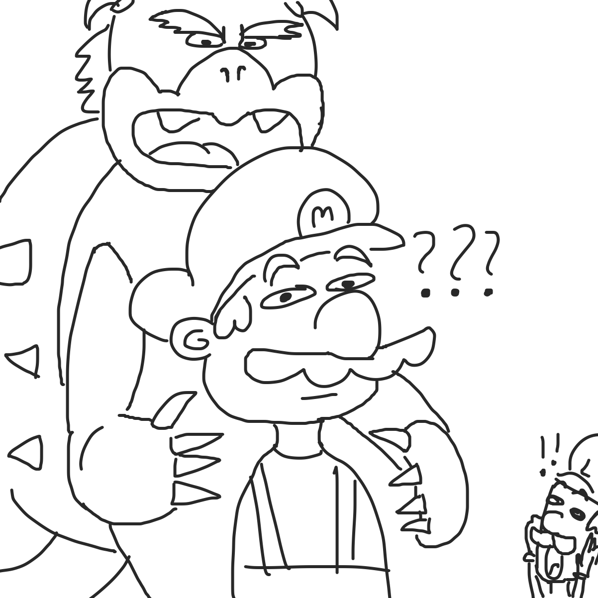 oh no, it's boser - Online Drawing Game Comic Strip Panel by CherryFlavored