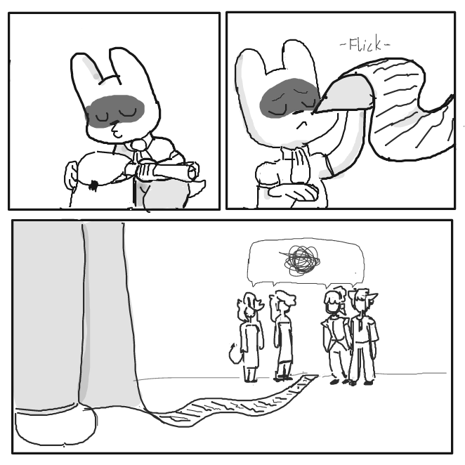 Someone Better interupt him! - Online Drawing Game Comic Strip Panel by Sluggishfella