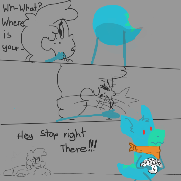  - Online Drawing Game Comic Strip Panel by Sluggishfella