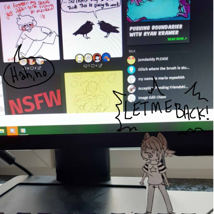  - Online Drawing Game Comic Strip Panel by CherryFlavored