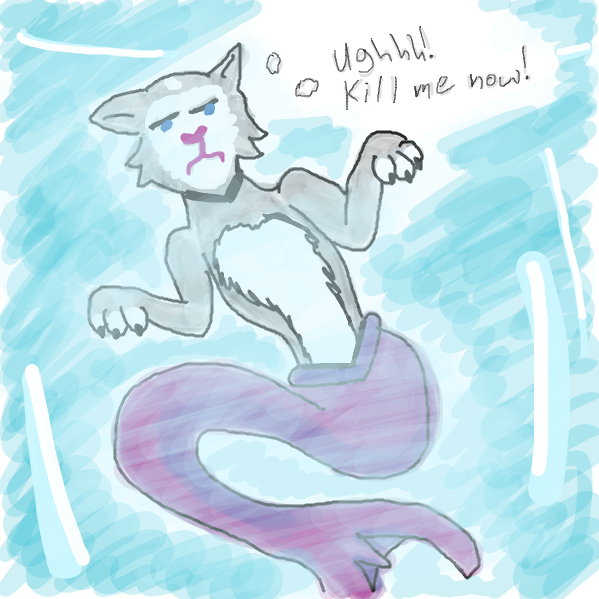 Mercat is fed up of these extremists and wants to end its life. - Online Drawing Game Comic Strip Panel by Loco-L