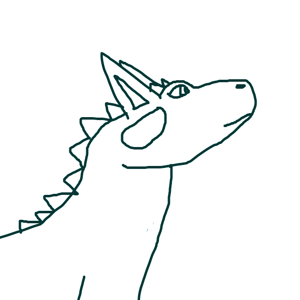 Last thing I drew was a Wolf/Dragon hybrid, so here's a recreation of it. - Online Drawing Game Comic Strip Panel by pudsey99