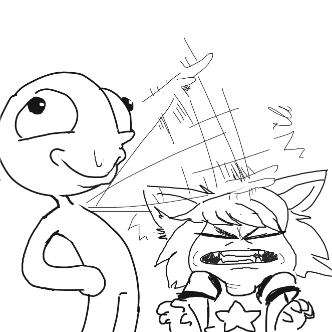 You gotta be careful where you open such requests! - Online Drawing Game Comic Strip Panel by Sluggishfella