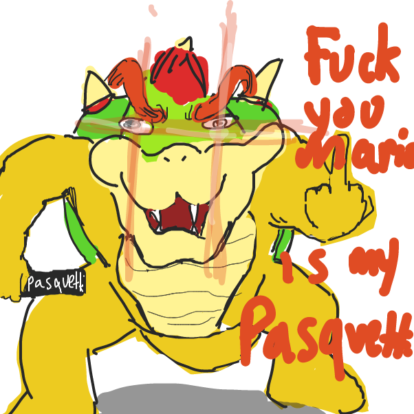 Drawing in mario buys a pasquetti by [REDACTED]