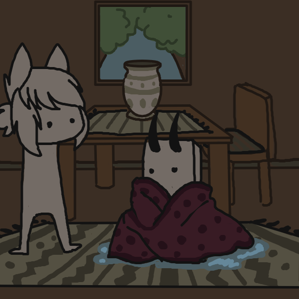 First panel in F R I E N D drawn in our free online drawing game