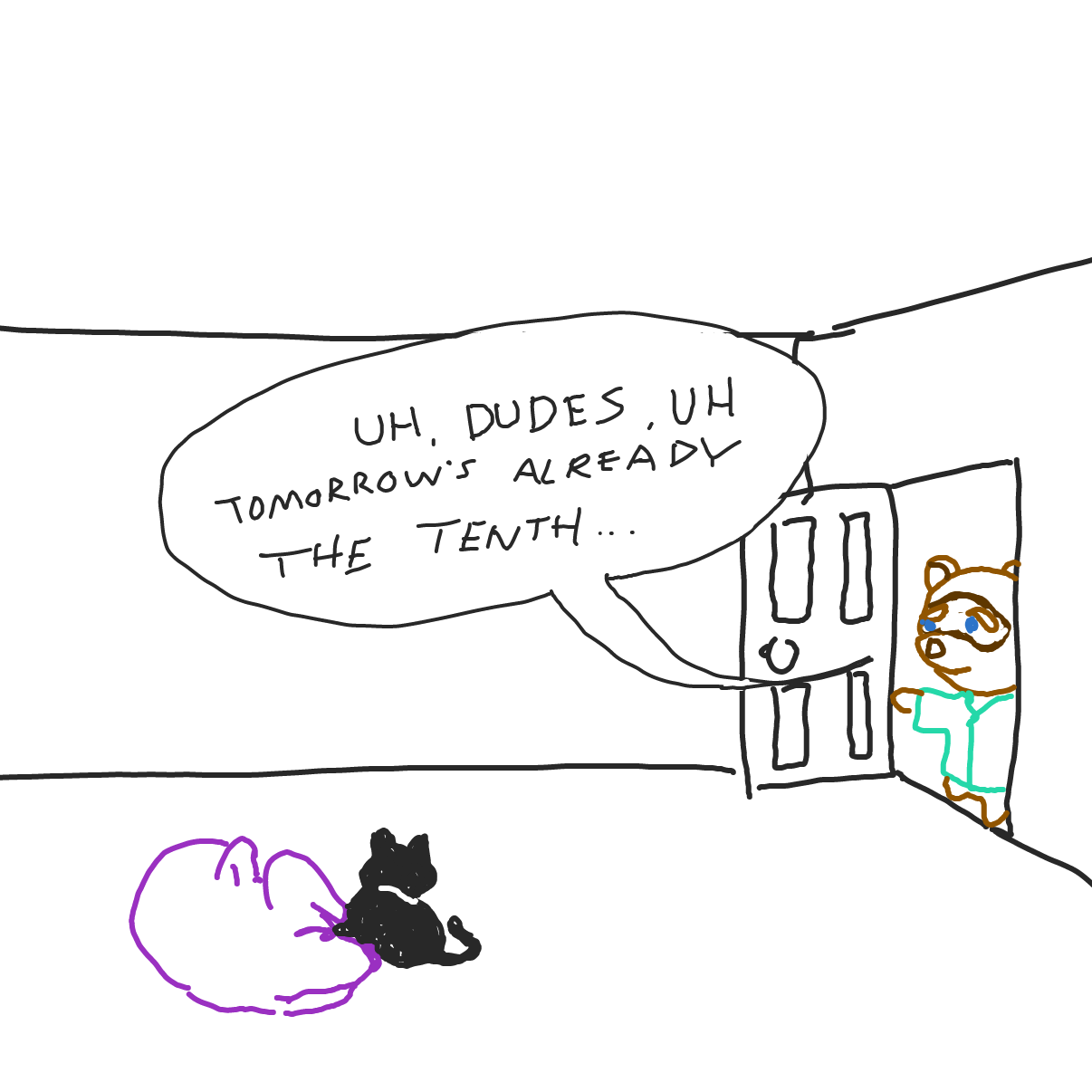 Drawing in cute by Potato Man