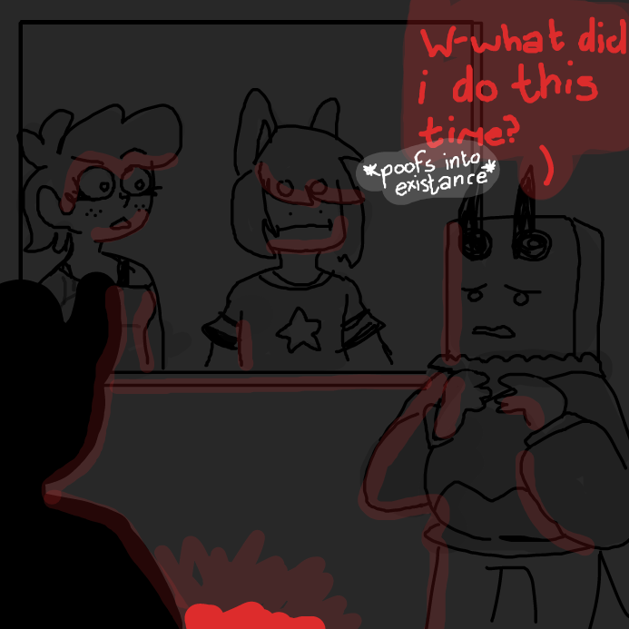 Val knows he done did something bad lol - Online Drawing Game Comic Strip Panel by wrecktangle