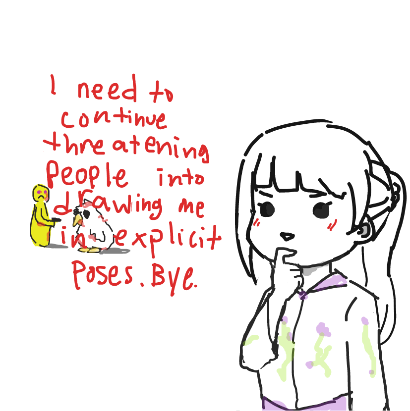 Drawing in There can only be one hacker by [REDACTED]