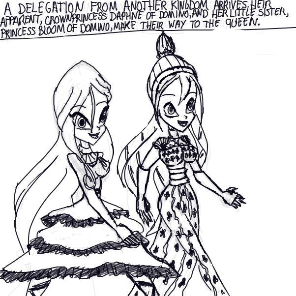 Drawing in A Queen in her Court by Sunset Shimmer