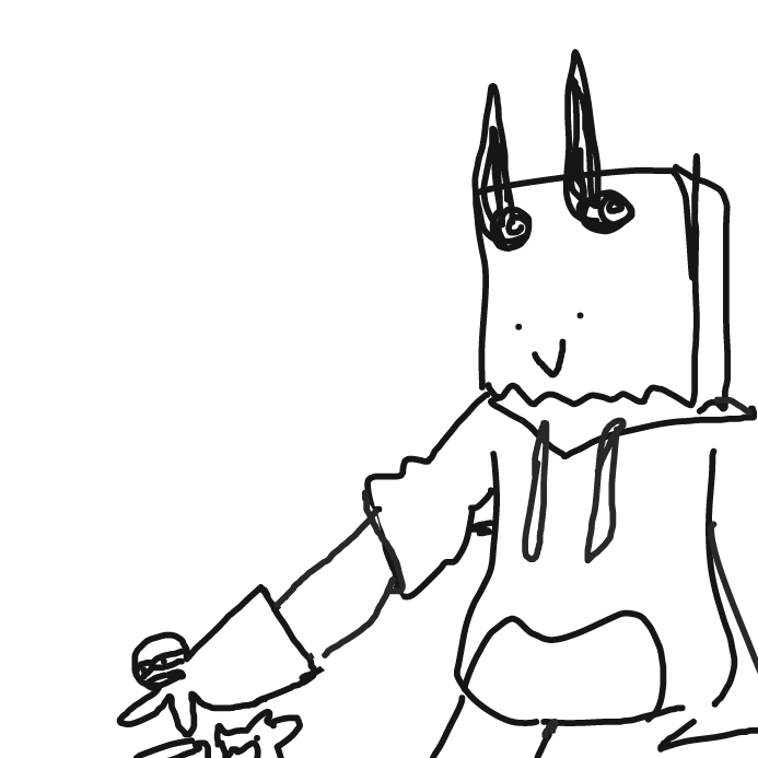 is theifing with sock pupperrt - Online Drawing Game Comic Strip Panel by wrecktangle