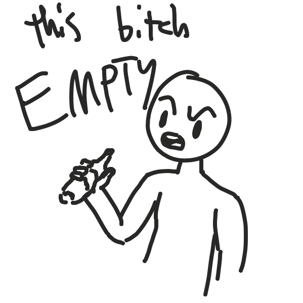 Liked webcomic This bitch EMPTY