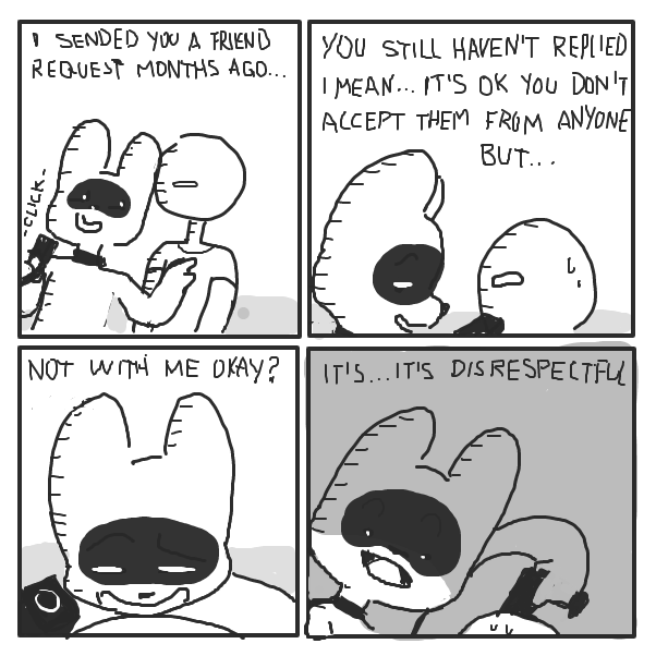 Liked webcomic Not so friendly Troy