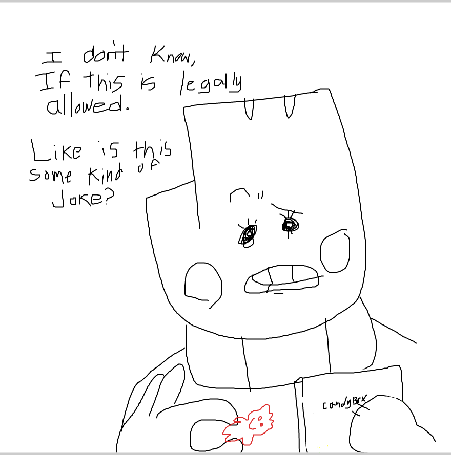 Drawing in sour patch by yogiibear