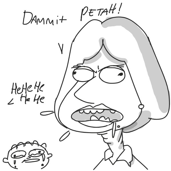 lois meanie towards pateh - Online Drawing Game Comic Strip Panel by Marshdpotatoes 