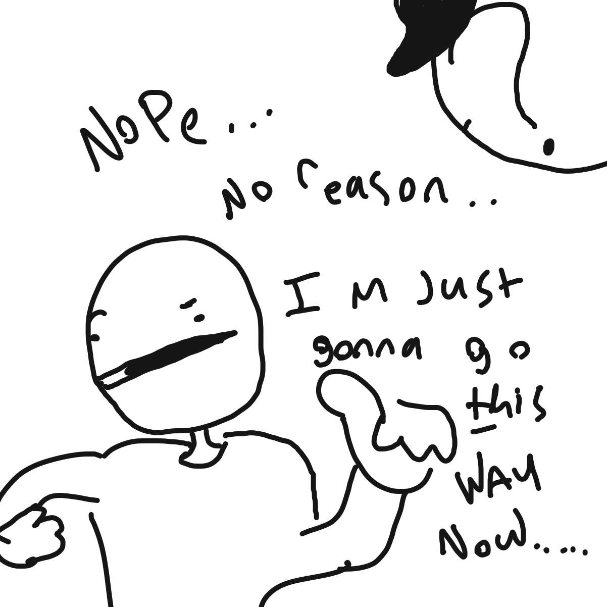 Drawing in Ask Mystery anything II by EvanIsHere