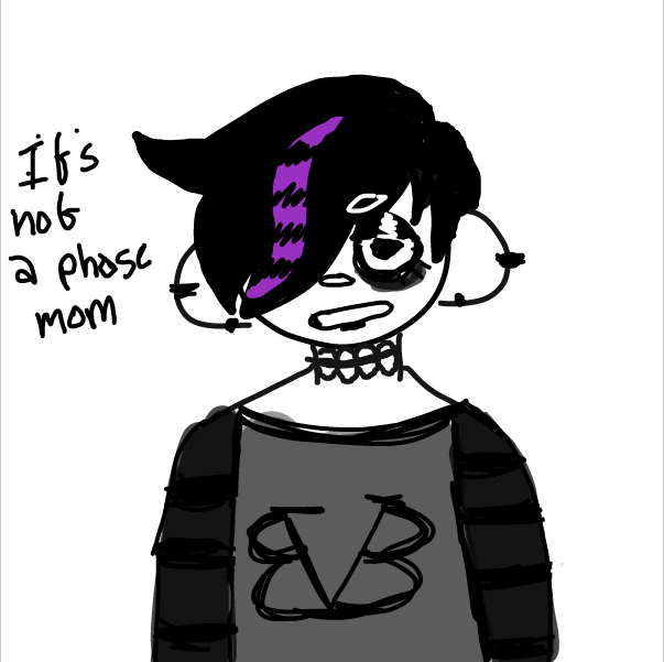 Liked webcomic draw urself going through an emo phase