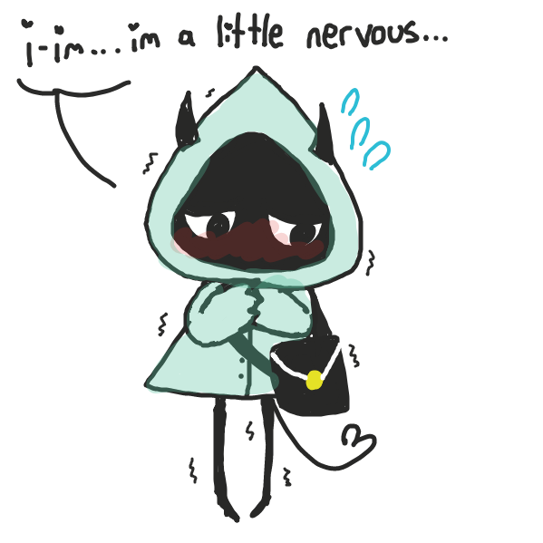 shy monster pal - Online Drawing Game Comic Strip Panel by pastelgoosey