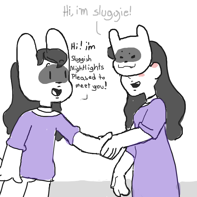 Liked webcomic Who is the real one?