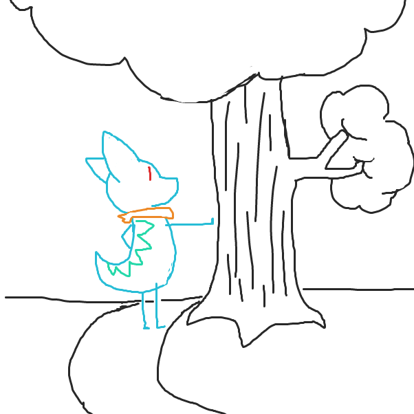 Drawing in Oh No by Derren