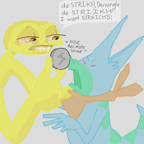 crew cut Nejt
will Derren have streaks for crew cut Net-Jet?
or will Derene's ears continue to become radical beyond reasonable lengths instead?
 - Online Drawing Game Comic Strip Panel by Chepley