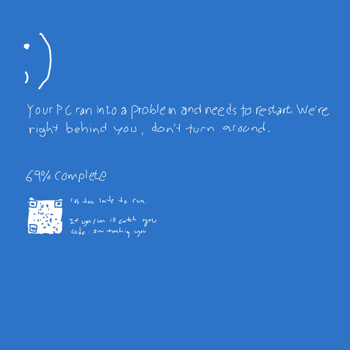 Drawing in me and my laptop by Potato Man