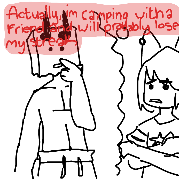 Drawing in I'm away from my house and i need my streaks by wrecktangle