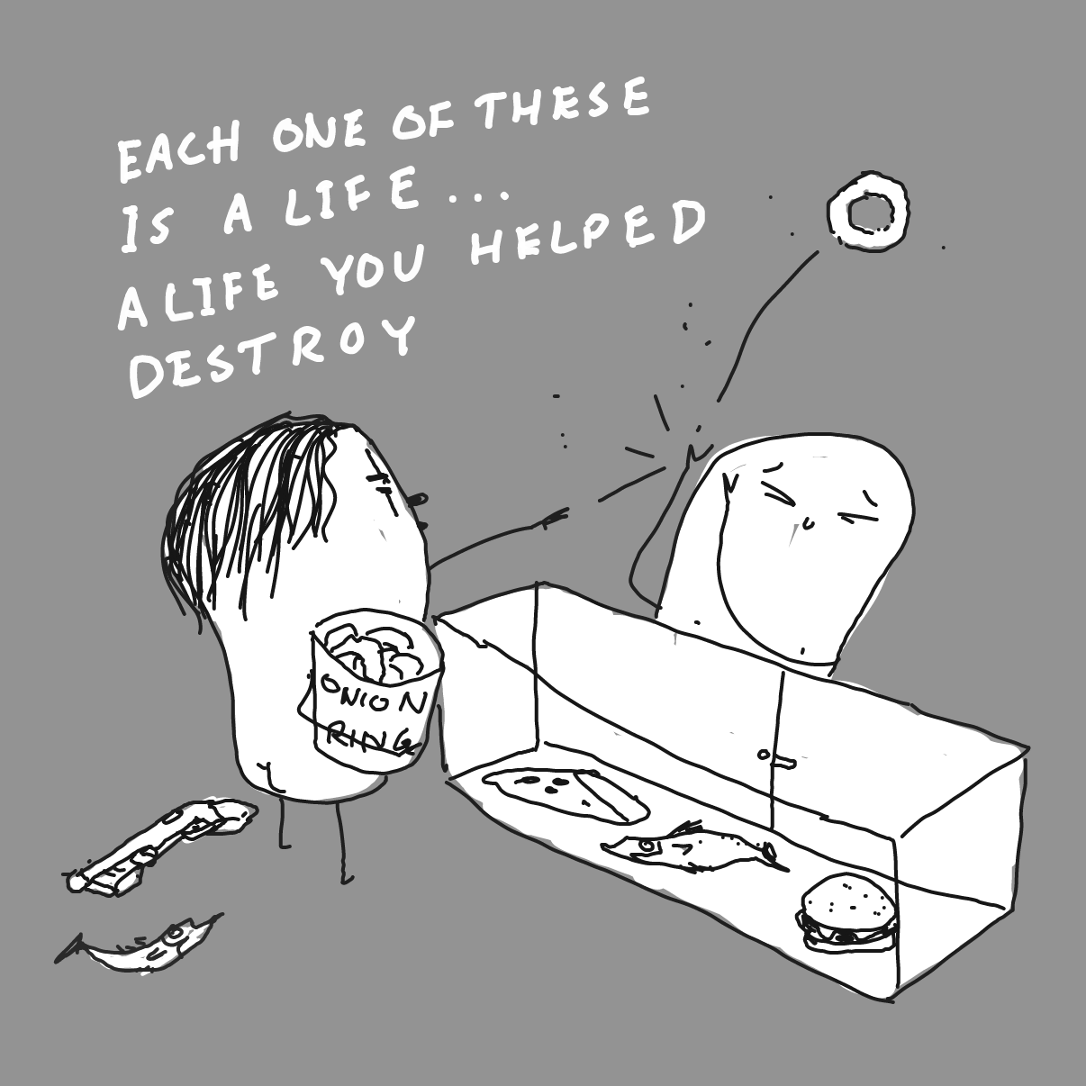 Drawing in HUNGRY by Potato Man