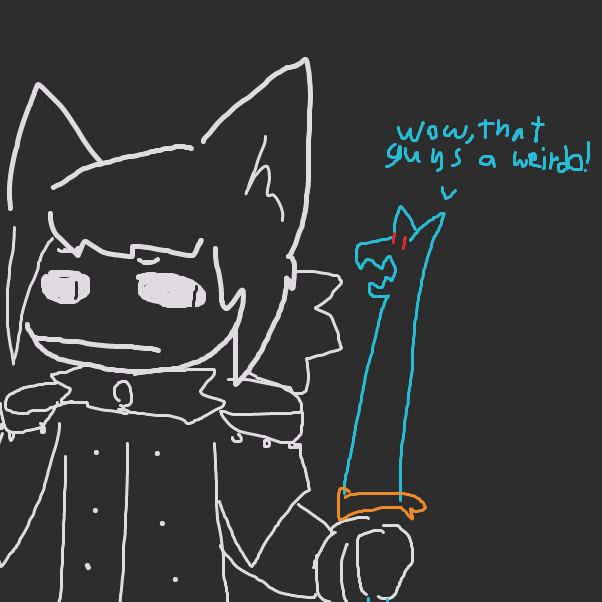 Yeah I'm a sword now, what you gonna do about it? - Online Drawing Game Comic Strip Panel by Derren