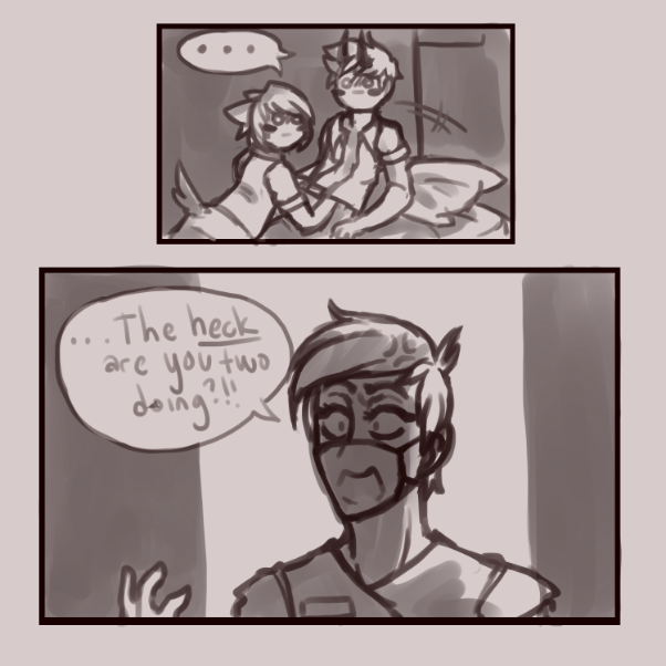  - Online Drawing Game Comic Strip Panel by Nephtys