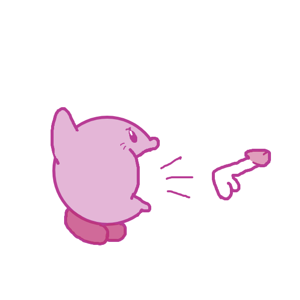 Drawing in kirb by Captain Fetus