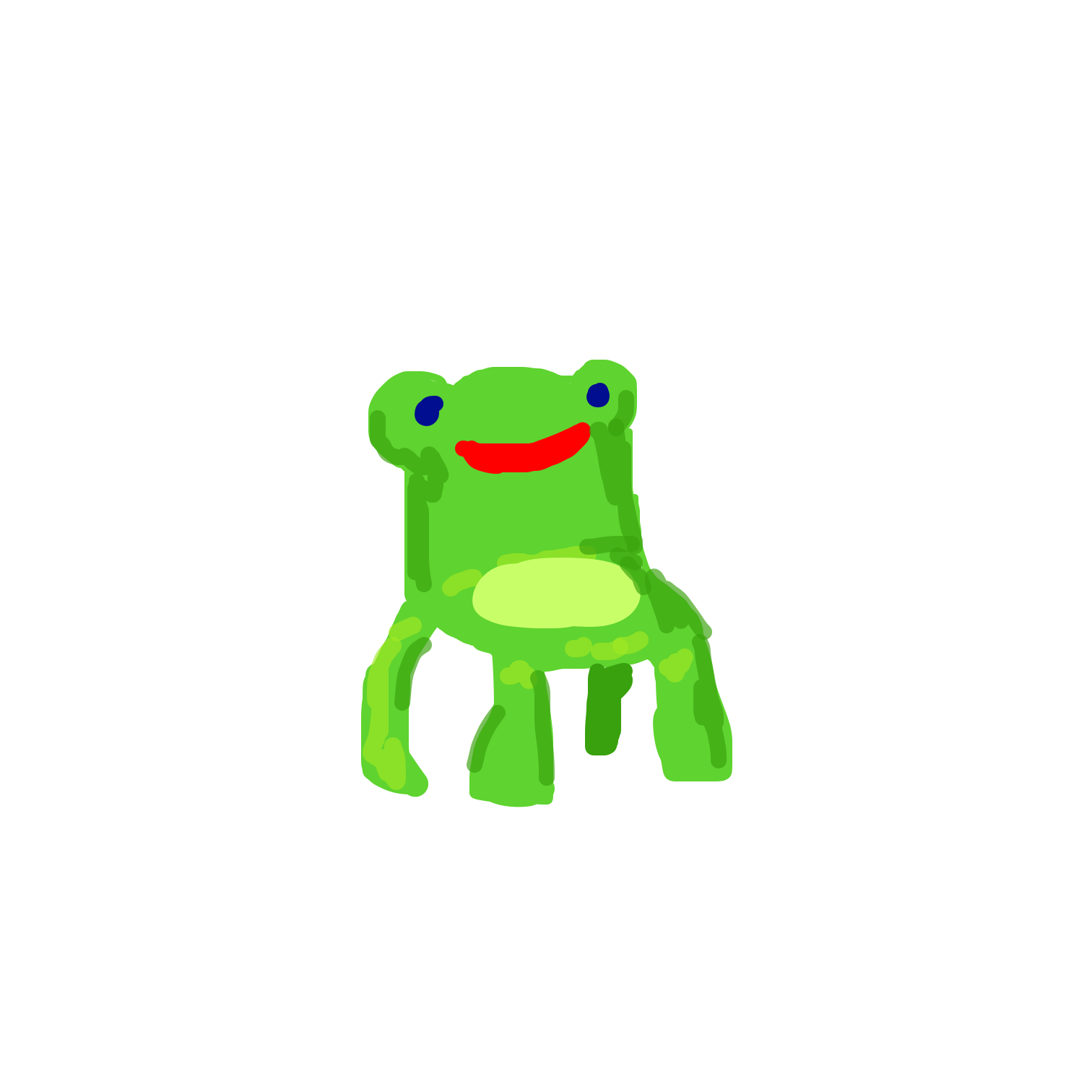 Drawing in Froggy Chair by yogiibear