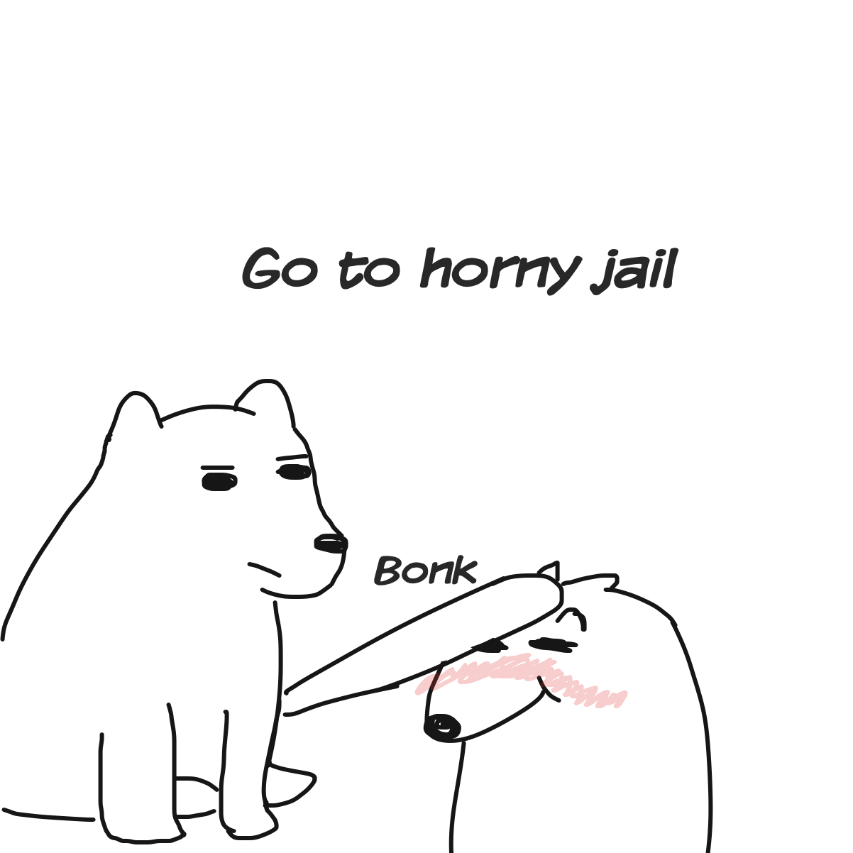 go to horny jail - Online Drawing Game Comic Strip Panel by CherryFlavored