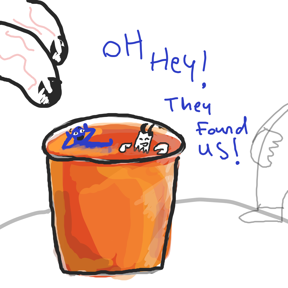 Drawing in hey by EvanIsHere