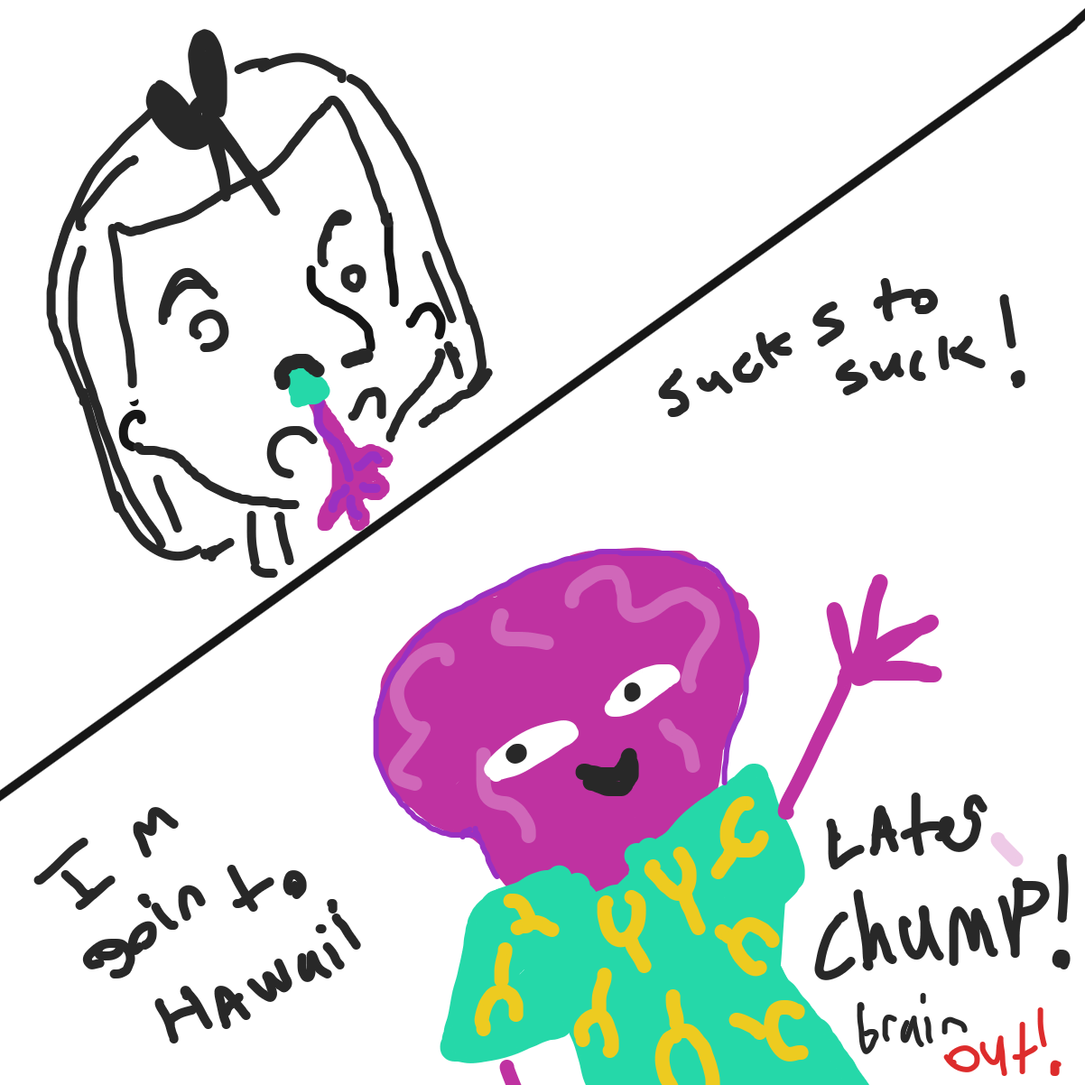 Drawing in I have no ideas by EvanIsHere