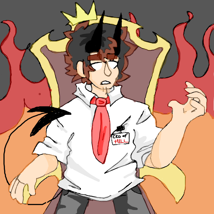 he finally took over his father's position. He also ages differently than humans(which is why he looks a lot younger than 70) - Online Drawing Game Comic Strip Panel by wrecktangle