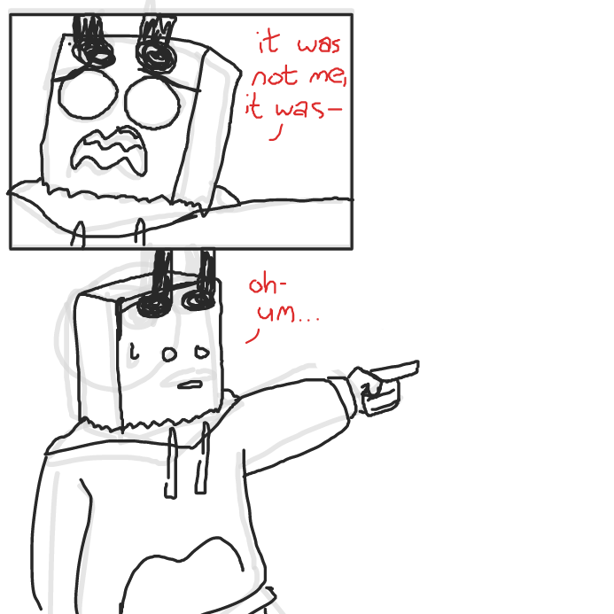  - Online Drawing Game Comic Strip Panel by wrecktangle