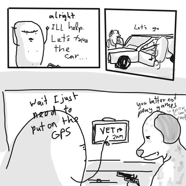 Drawing in I'll Help You Look by Robro