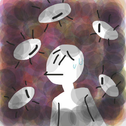 The eyes got closer, and it got darker... and darker  - Online Drawing Game Comic Strip Panel by Fruti_pebbles