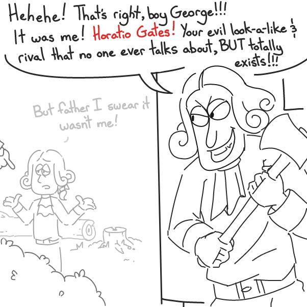 Drawing in Parson Weems' Fable by Cake Emoji