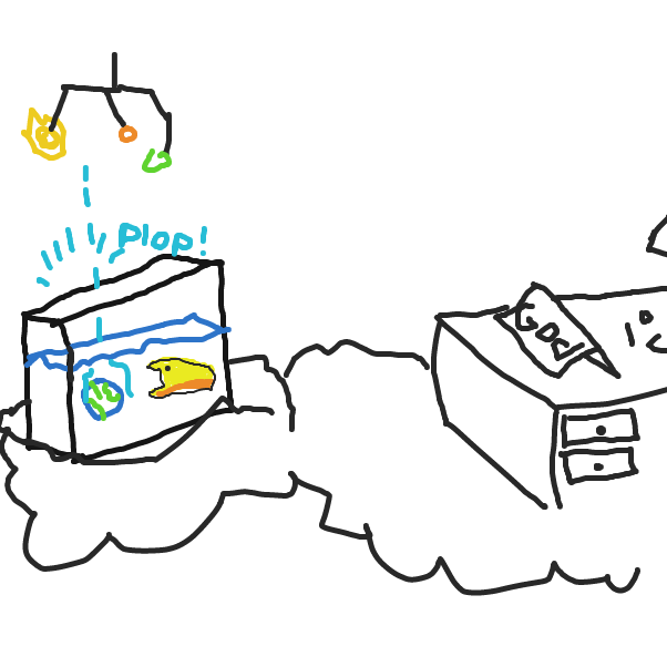 Drawing in Bigger Fish by Ember