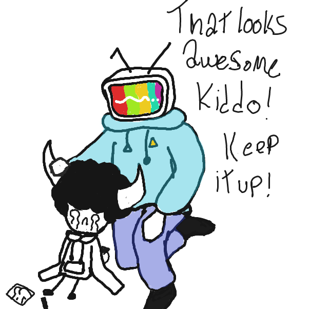 It looks awesome dude! - Online Drawing Game Comic Strip Panel by Michael_Mayonaise