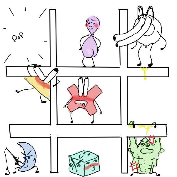  - Online Drawing Game Comic Strip Panel by Michael_Mayonaise