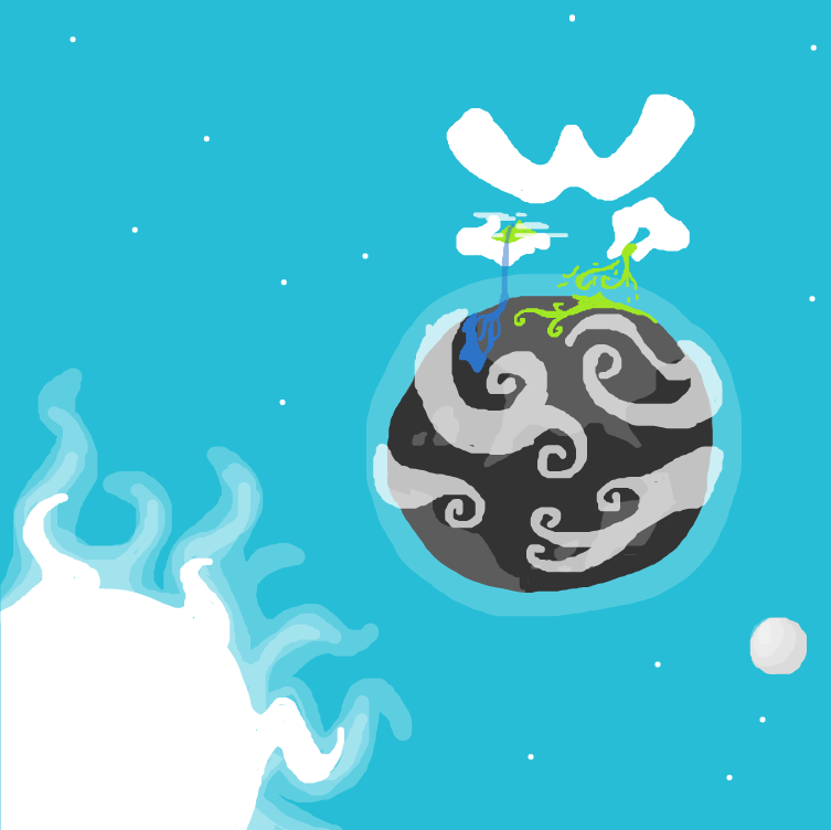 The W is seeding the world with life. - Online Drawing Game Comic Strip Panel by SeanTrunks