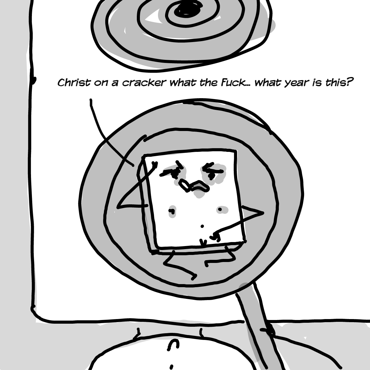 Drawing in Breakfast by Potato Man