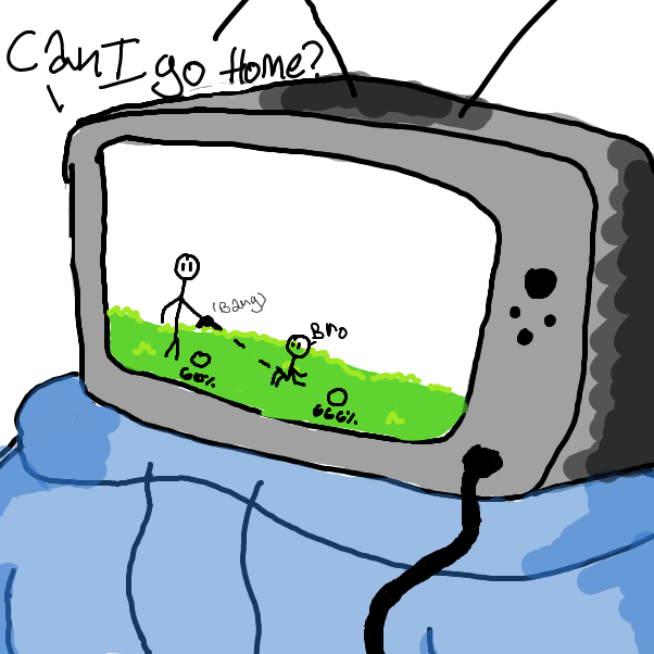 Plz, can I go home - Online Drawing Game Comic Strip Panel by Michael_Mayonaise